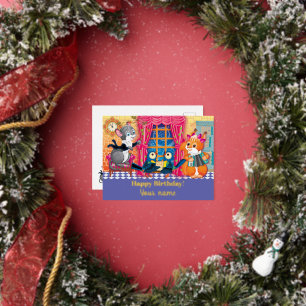 Postal Festiva Con Relieve Metalizado concierto Young Animal