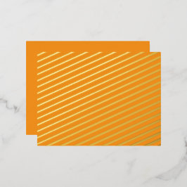 Postal Festiva Con Relieve Metalizado Crea Visuales Impresionantes con Fondo Naranja