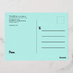 Postal Festiva Con Relieve Metalizado Cumpleaños floral