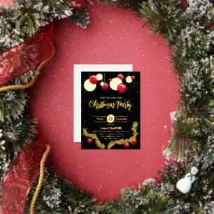 Postal Festiva Con Relieve Metalizado Decoraciones de Navidad y nieve