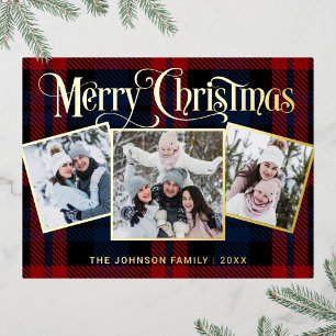 Postal Festiva Con Relieve Metalizado Elegantes Navidades Sparkle 3 FOTOGRAFÍAS Saludand