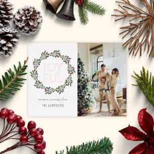 Postal Festiva Con Relieve Metalizado Elegantes y alegres Navidades escribieron fotos