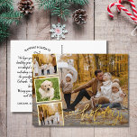 Postal Festiva Con Relieve Metalizado Feliz Collage de fotos de vacaciones a mano<br><div class="desc">Envíe sus deseos especiales de vacaciones con esta célebre postal que incluye "Felices Fiestas" en un tipo de letra con letras a mano en Relieve metalizado de oro real - junto con 4 de sus fotos favoritas rodeadas por un borde de Relieve metalizado dorado. Añade fácilmente tu propio saludo de...</div>
