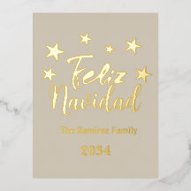Feliz Navidad Navidad moderna familiar española