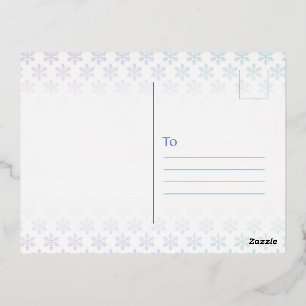 Postal Festiva Con Relieve Metalizado Feriados felices de la foto del personalizado