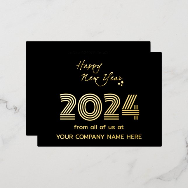 Postal Festiva Con Relieve Metalizado Festividades del Código Queer de Negocios Moderno (Anverso/Reverso)