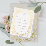 Postal Festiva Con Relieve Metalizado Flores diminutas pintadas a mano Marco floral Rsvp<br><div class="desc">Flores pintadas a mano tarjeta rsvp en Relieve metalizado en formato de postal. Personalizar los tipos de letra en el editor completo,  así como el motor.</div>