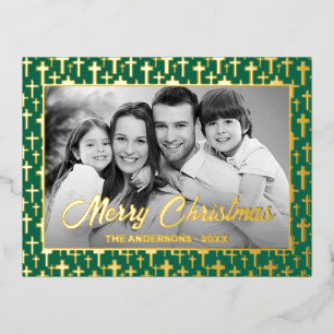 Postal Festiva Con Relieve Metalizado Foto personalizada   Convertir automáticamente la 