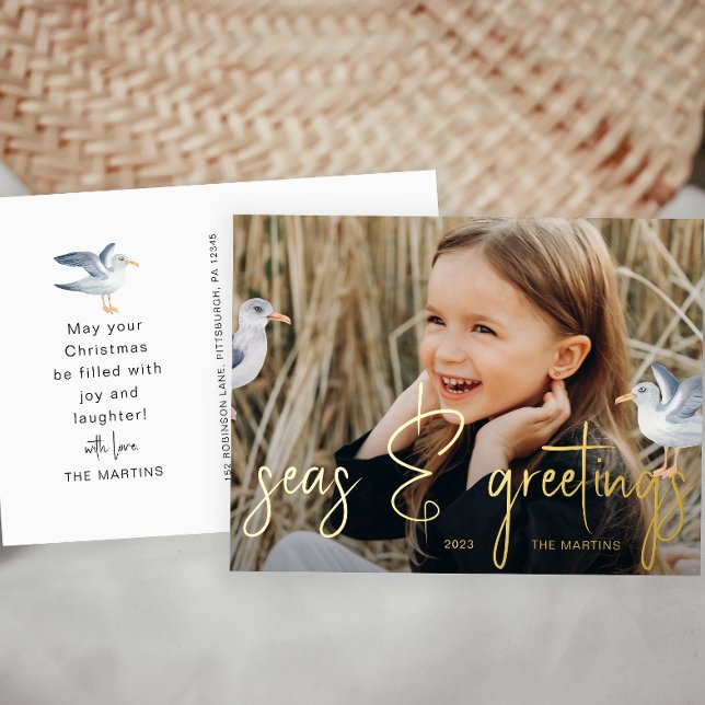 Postal Festiva Con Relieve Metalizado Foto temática de Seas and Greetings Beach (Subido por el creador)