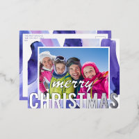 Fotos navideñas merry Copas de agua abstractas mod