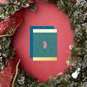 Postal Festiva Con Relieve Metalizado fuente, arte, magenta, símbolo, círculo, patrón, l