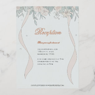 Postal Festiva Con Relieve Metalizado Gabinete de recepción de serenidad