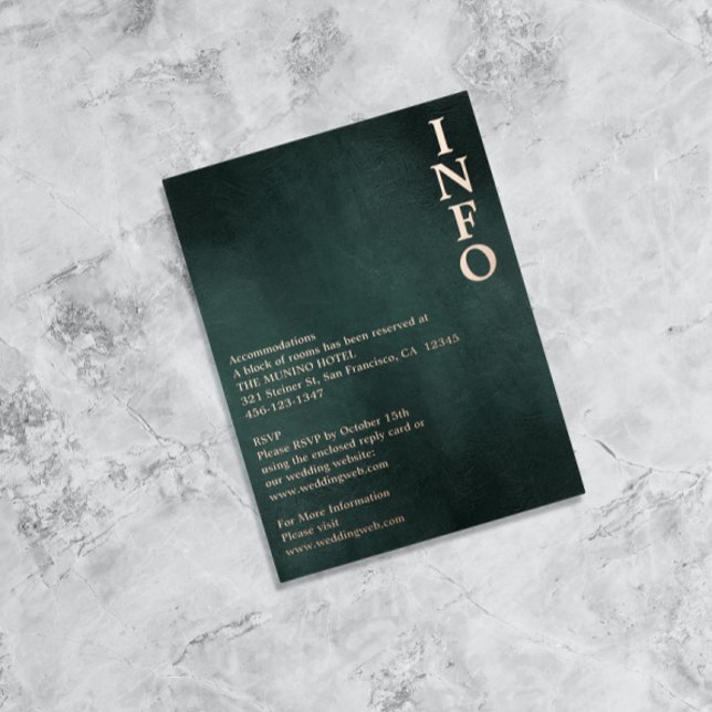 Postal Festiva Con Relieve Metalizado Gabinete elegante moderno verde esmeralda negro (Subido por el creador)