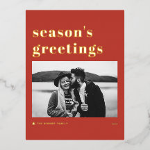 La tipografía retro audaz saludo de la temporada r