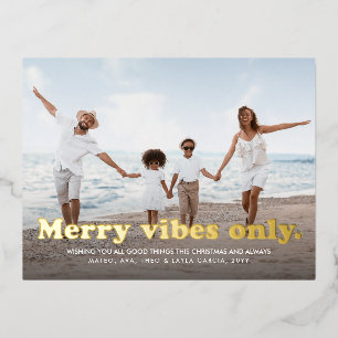 Postal Festiva Con Relieve Metalizado Los virus de los cerezos sólo se divierten retro u