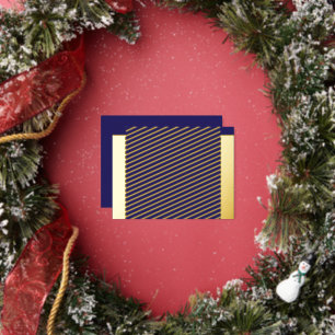 Postal Festiva Con Relieve Metalizado Mejore su decoración en casa con un azul elegante