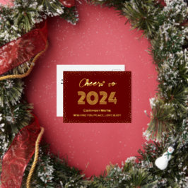 Postal Festiva Con Relieve Metalizado Moderna elegancia minimalista para saludar