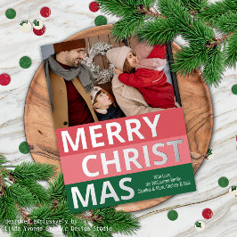 Postal Festiva Con Relieve Metalizado Moderno Retro Clásico Negrita Stripe Blocks Silver