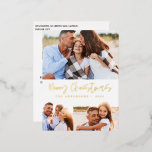 Postal Festiva Con Relieve Metalizado Navidades acuarelas galletas beben caramelos 3 fot<br><div class="desc">Un divertido diseño festivo con las acuarelas favoritas del invierno - chocolate caliente,  caña de caramelos,  surtido. 3 diseño fotográfico. Feliz Navidad con letra de escritura contemporánea,  perfecta para celebrar la temporada navideña. Se puede editar,  como parte de una colección.</div>