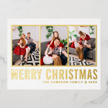 Navidades de Collage de fotos de tipografía modern