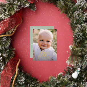Postal Festiva Con Relieve Metalizado Navidades de fotografía modernos mínimos guión ele