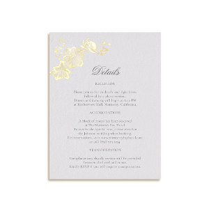 Postal Festiva Con Relieve Metalizado Orquídea Vos Detalles del Boda formal clásico de m