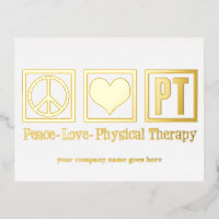 Paz Amor PT Terapia Física Personalizado Oro