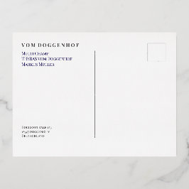 Postal Festiva Con Relieve Metalizado Perrera profesional de Grandes Daneses