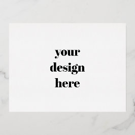 Postal Festiva Con Relieve Metalizado Personalización o Personalizar