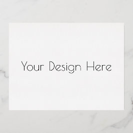 Postal Festiva Con Relieve Metalizado Personalizado