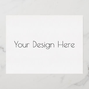 Postal Festiva Con Relieve Metalizado Personalizado