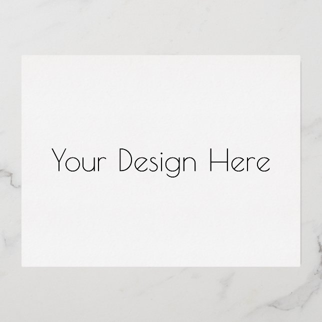 Postal Festiva Con Relieve Metalizado Personalizado (Anverso)