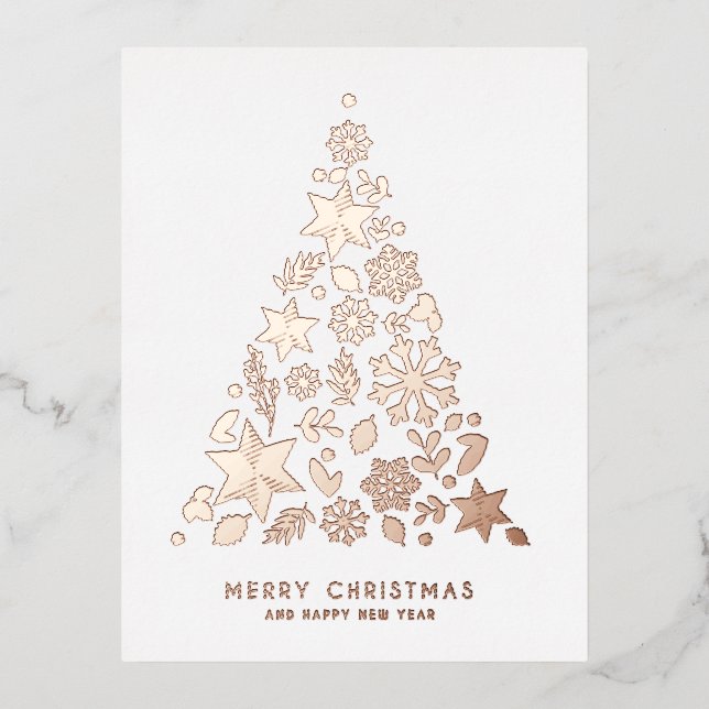 Postal Festiva Con Relieve Metalizado Postcarta de espuma de vacaciones (Anverso)