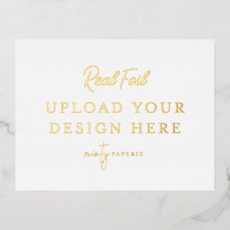 Postal Festiva Con Relieve Metalizado Postcarta de paisajes de Relieve metalizado dorado