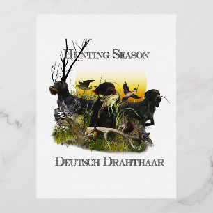 Postal Festiva Con Relieve Metalizado Puntero inalámbrico alemán