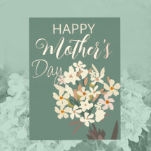 Ramo floral blanco / Día de la Madre