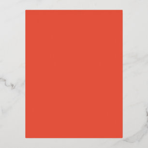Postal Festiva Con Relieve Metalizado Red naranja #EC553E, cobre pálido