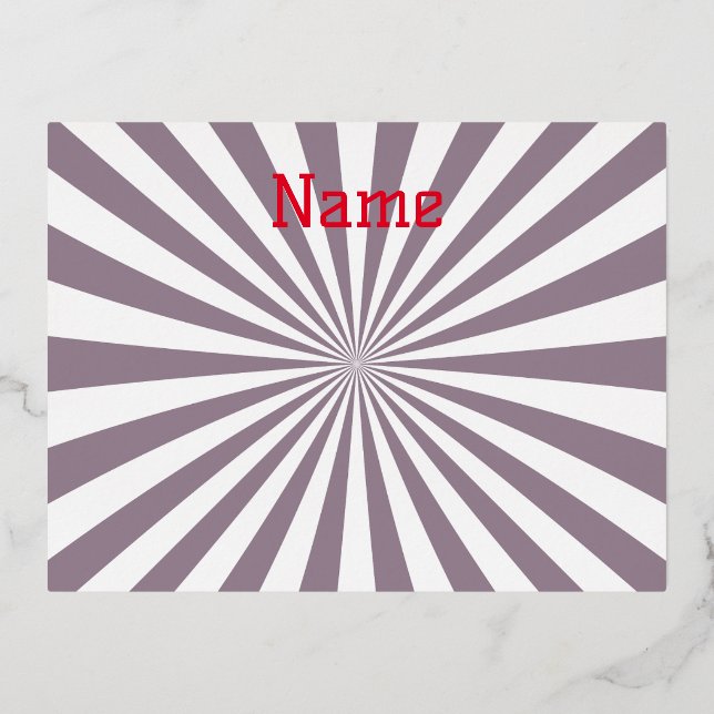 Postal Festiva Con Relieve Metalizado Resumen Starburst Thunder_Cove (Anverso)