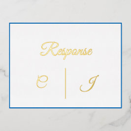 Postal Festiva Con Relieve Metalizado RSVP: ¡Ayúdanos A Planificar Nuestro Día Especial!