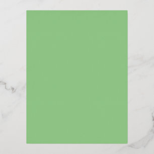 Postal Festiva Con Relieve Metalizado Sage #93CC8A, Clay Ash