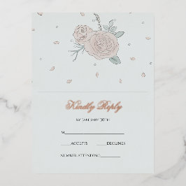 Postal Festiva Con Relieve Metalizado Serenity RSVP