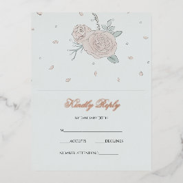Postal Festiva Con Relieve Metalizado Serenity RSVP