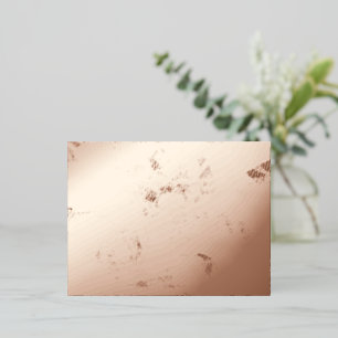 Postal Festiva Con Relieve Metalizado Special Gold Abstract Butterfly Pattern