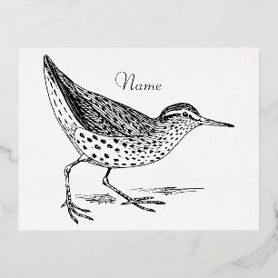 Postal Festiva Con Relieve Metalizado Thunder_Cove de Sandpiper