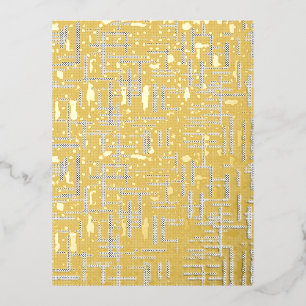 Postal Festiva Con Relieve Metalizado Tormenta del desierto, deriva de la nieve, diseño 