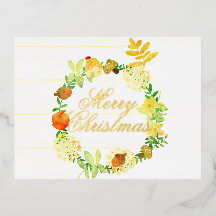 Wreath, Navidades de acuarela. Pastel. Personaliza