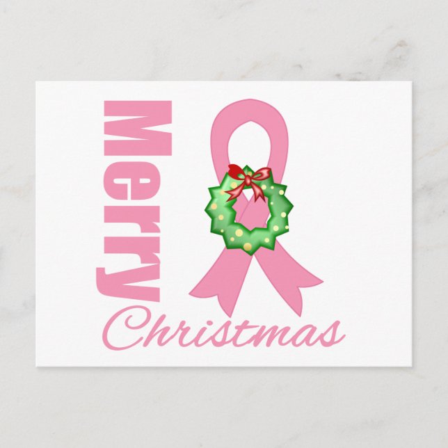 Postal Festiva Concienciación sobre el cáncer de mama Cinta de Na (Anverso)
