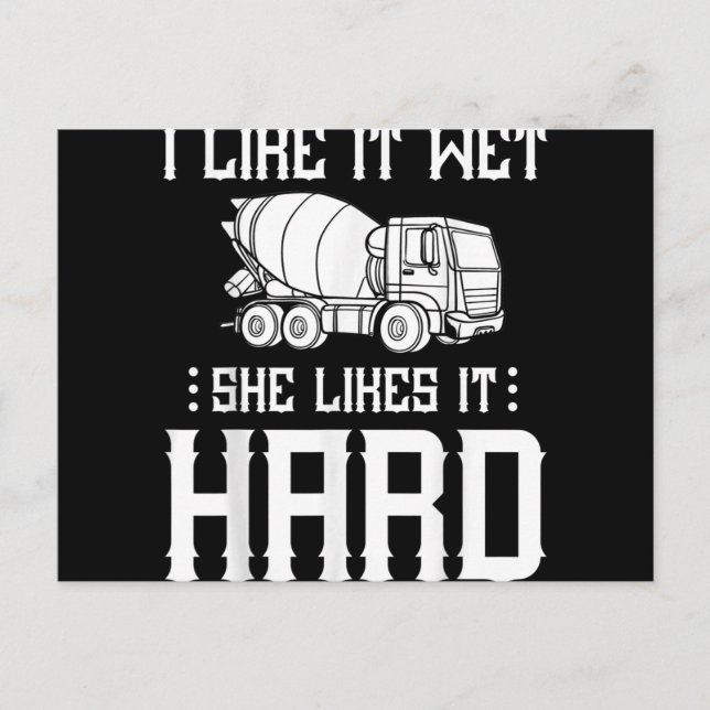 Postal Festiva Concrete Finisher Worker Cement Mixer Truck Driver (Anverso)