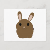 Conejo de dibujos animados marrón
