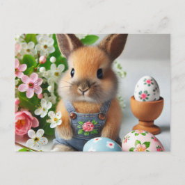 Postal Festiva Conejo de Pascua